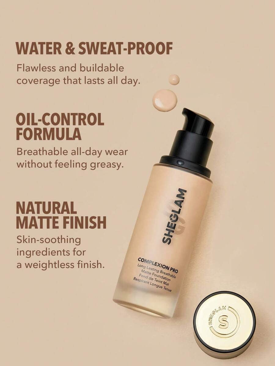 SHEIN Complexion Pro كريم أساس مطفي اللون القرنفلي