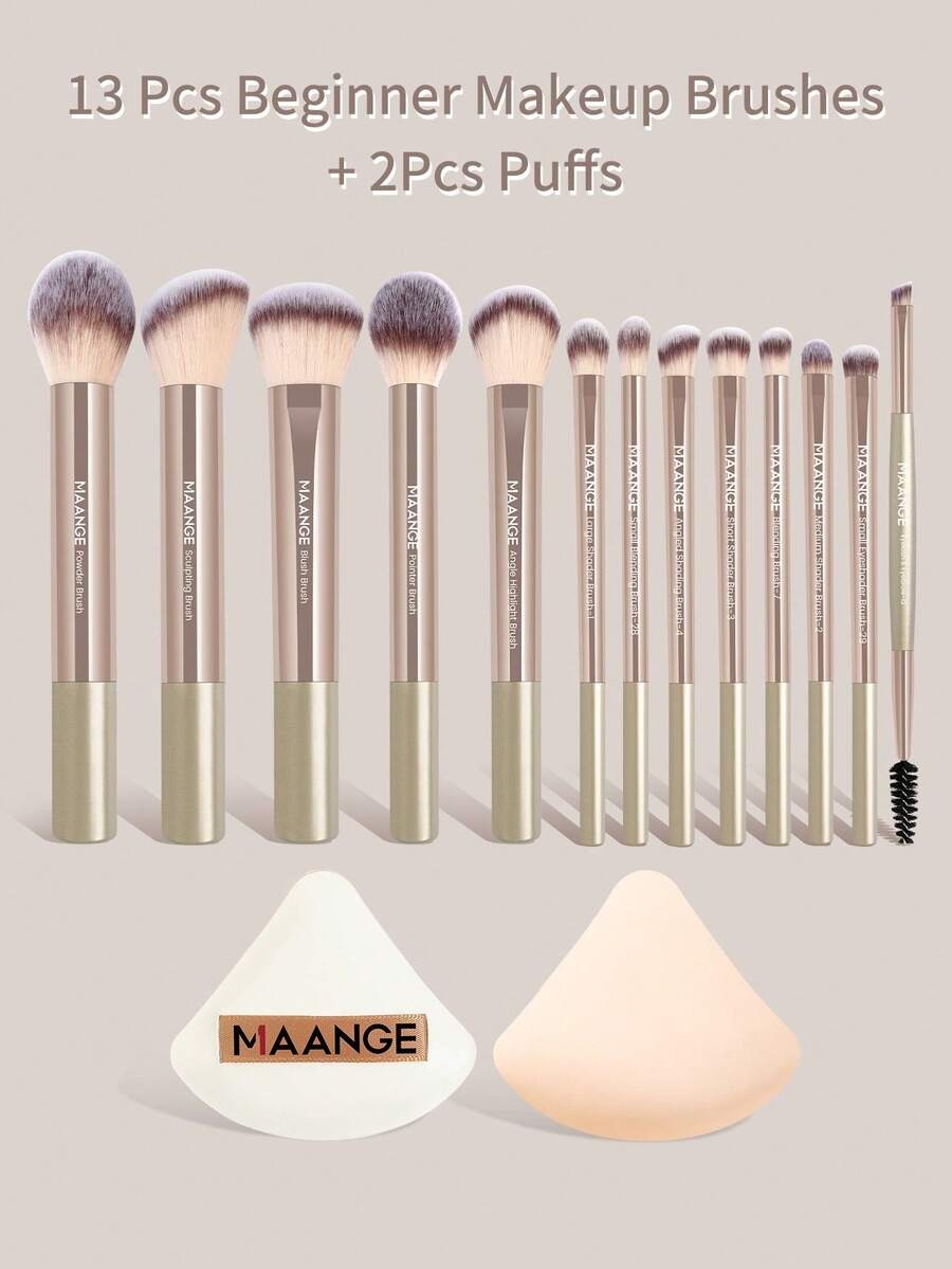 SHEIN MAANGE طقم فرش مكياج احترافية 13 قطعة
