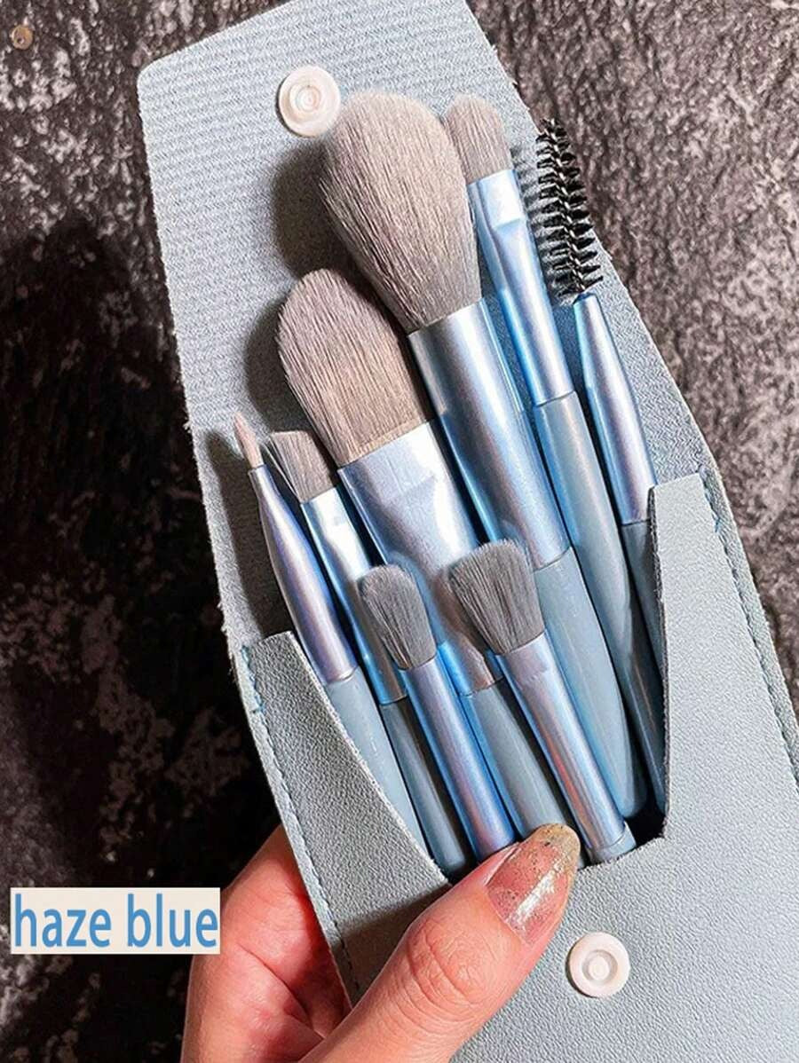 SHEIN مجموعة فرش مكياج محمولة ٨ قطع