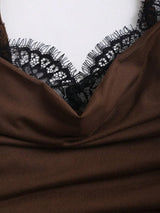 SHEIN Sweetra جمبسوت نسائي من الدانتيل