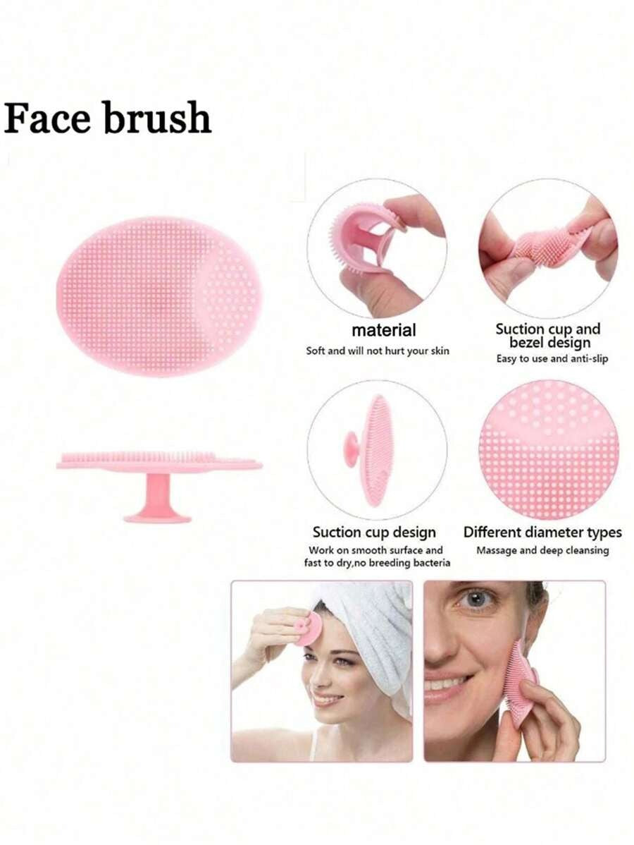 SHEIN  مجموعة فرش تنظيف الوجه 5 قطع