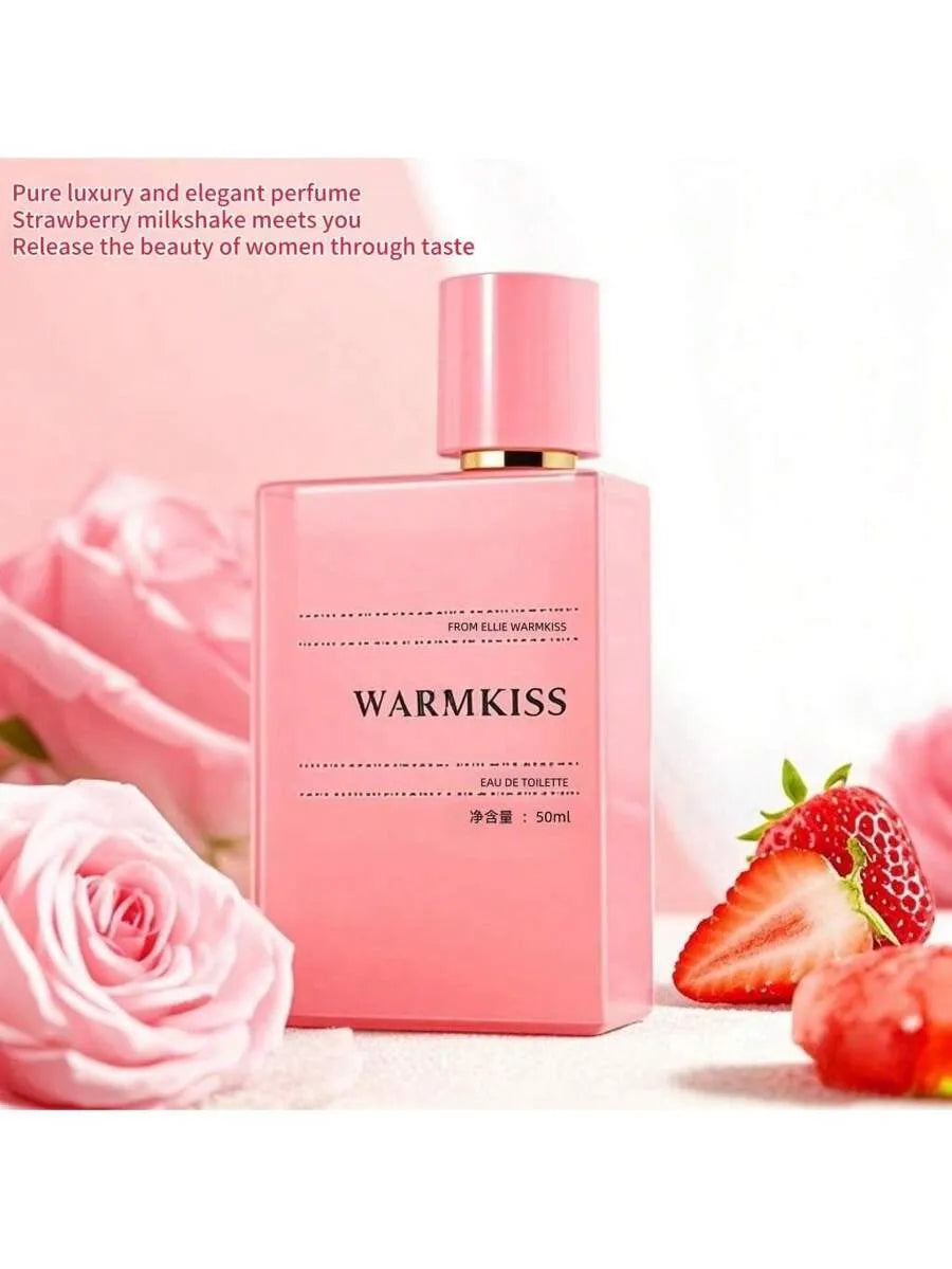 SHEIN عطر نسائي فاخر 50 مل برائحة الفراولة والورد طويلة الأمد