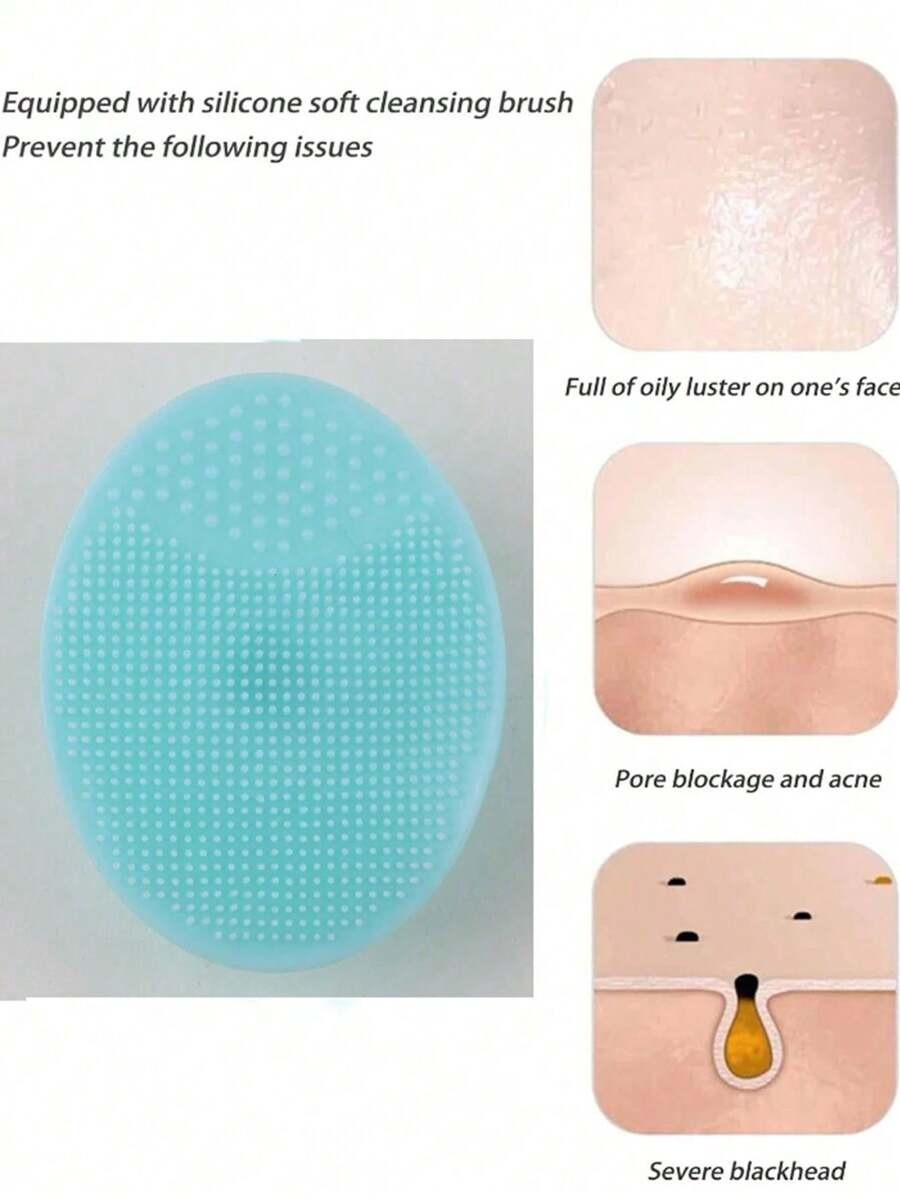 SHEIN  مجموعة فرش تنظيف الوجه 5 قطع