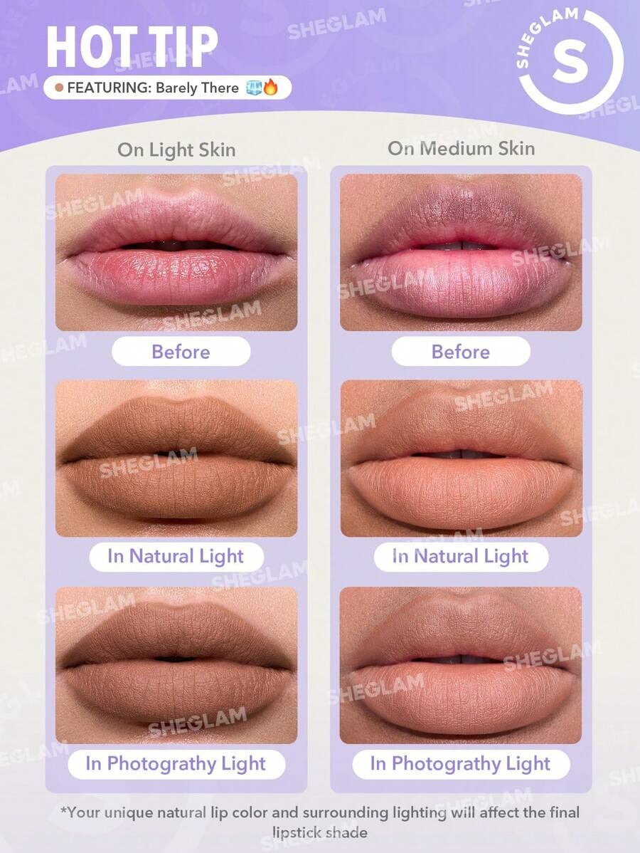 SHEGLAM Bold Booster Barely There  قلم تحديد شفاه بلون