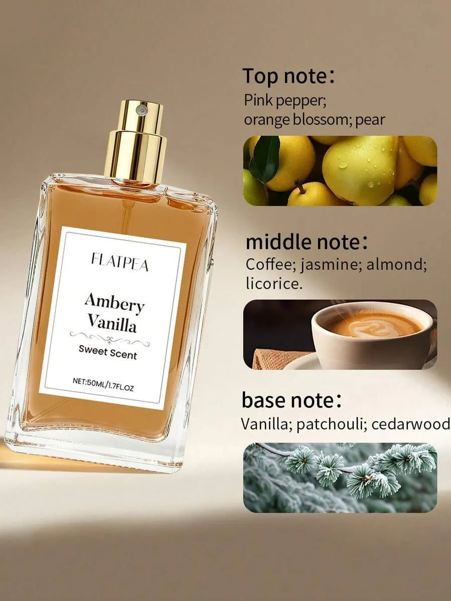 SHEIN عطر فانيليا وكهرمان 50 مل برائحة الياسمين