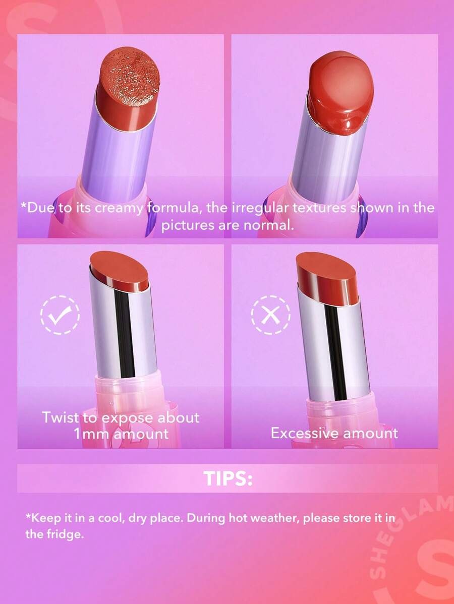 SHEGLAM Bold Type أحمر شفاه لامع