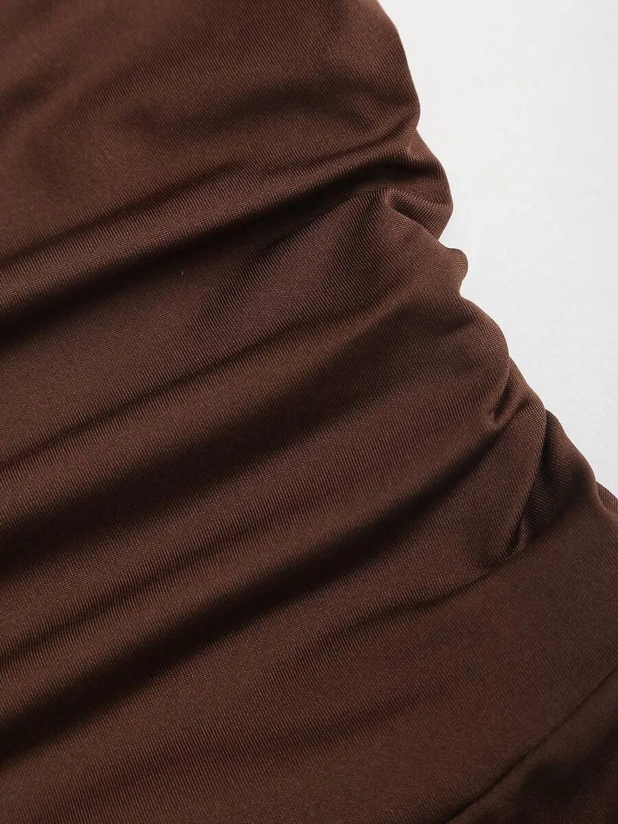 SHEIN Sweetra جمبسوت نسائي بكتف واحد