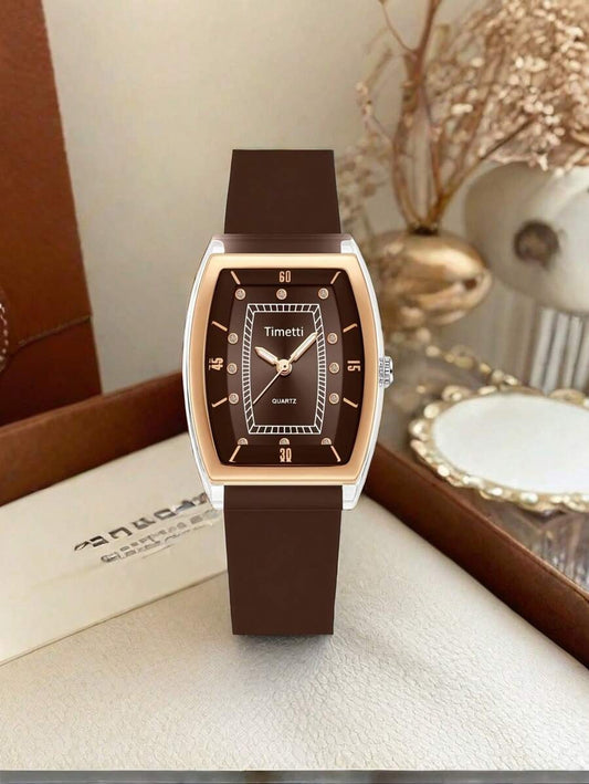 SHEIN ساعة يد نسائية كوارتز بطراز كوري عصري