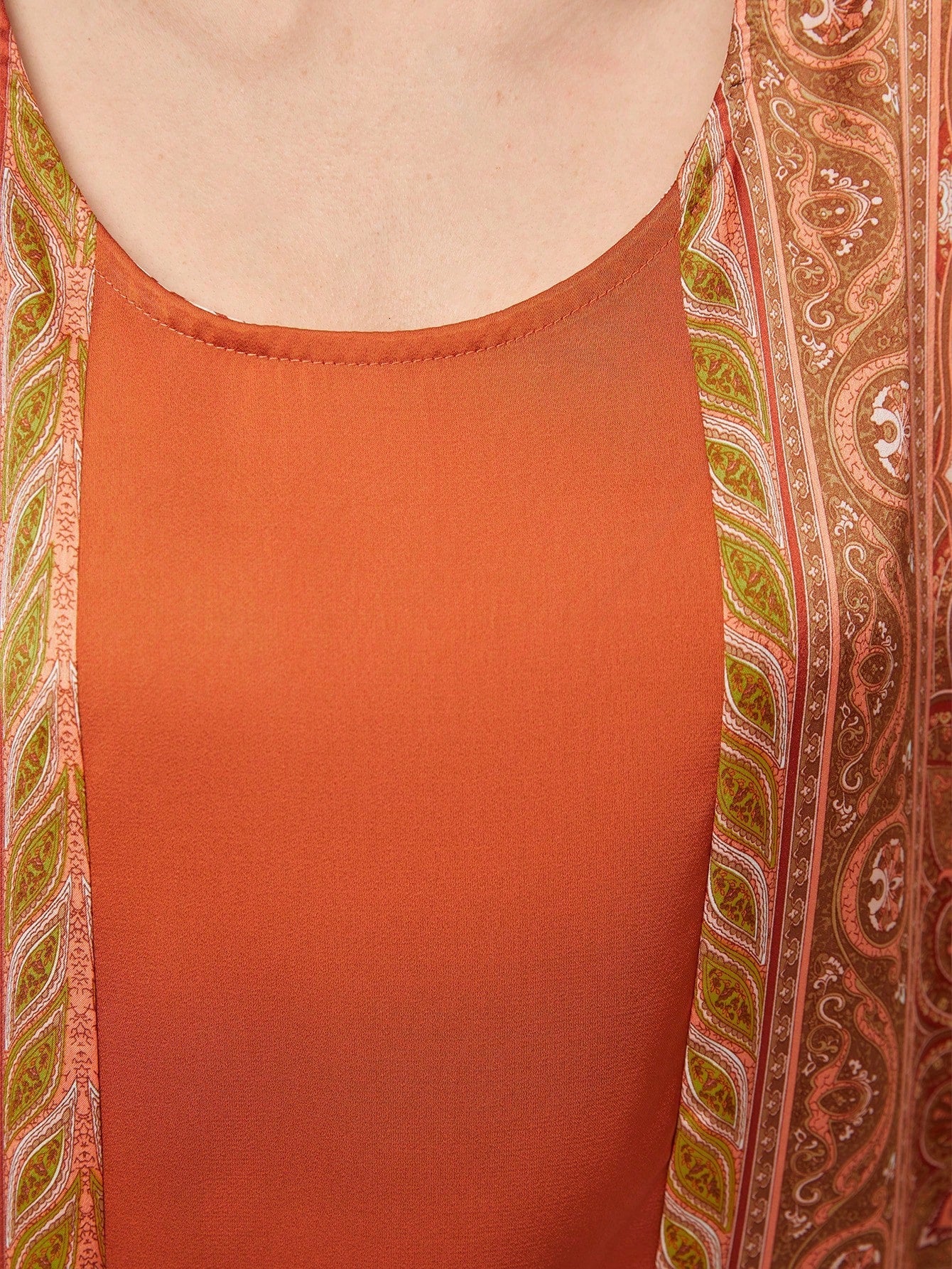 SHEIN Najma Full Printed Batwing Sleeve Kaftan