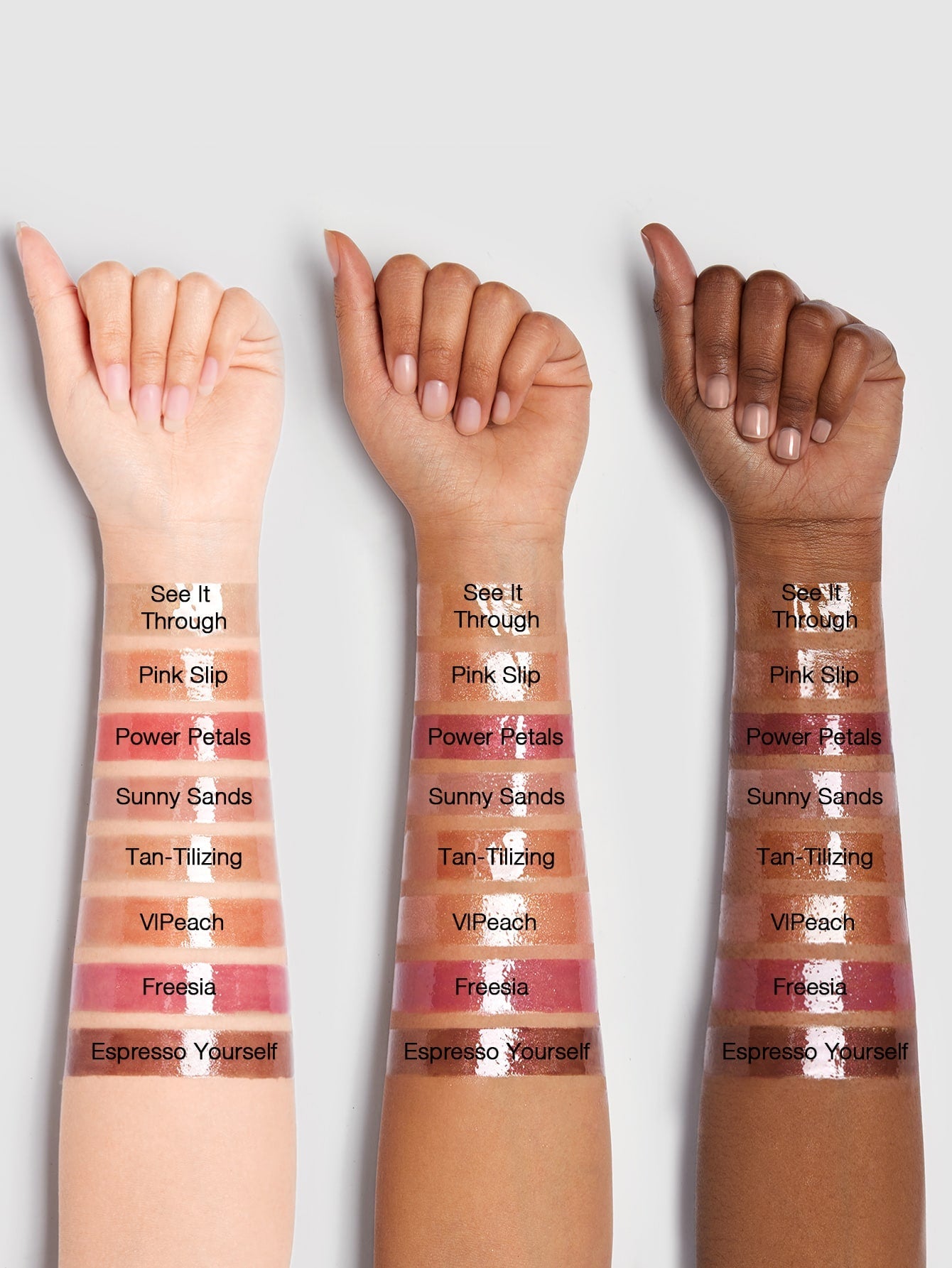SHEGLAM Power Bouquet Lip Gloss-Pink Slip Shiny Tinted Moisturizing Lip Gloss Plumping Non-Sticky Lip Oil Repairing Camelia Extract Lip Care Black Friday Winter Brown Lip Gloss