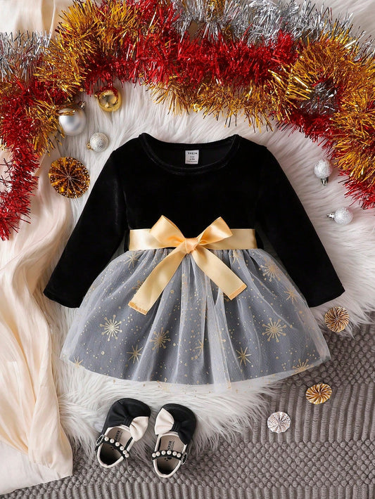New Starry Dress Design Baby Girls' Formal Dress