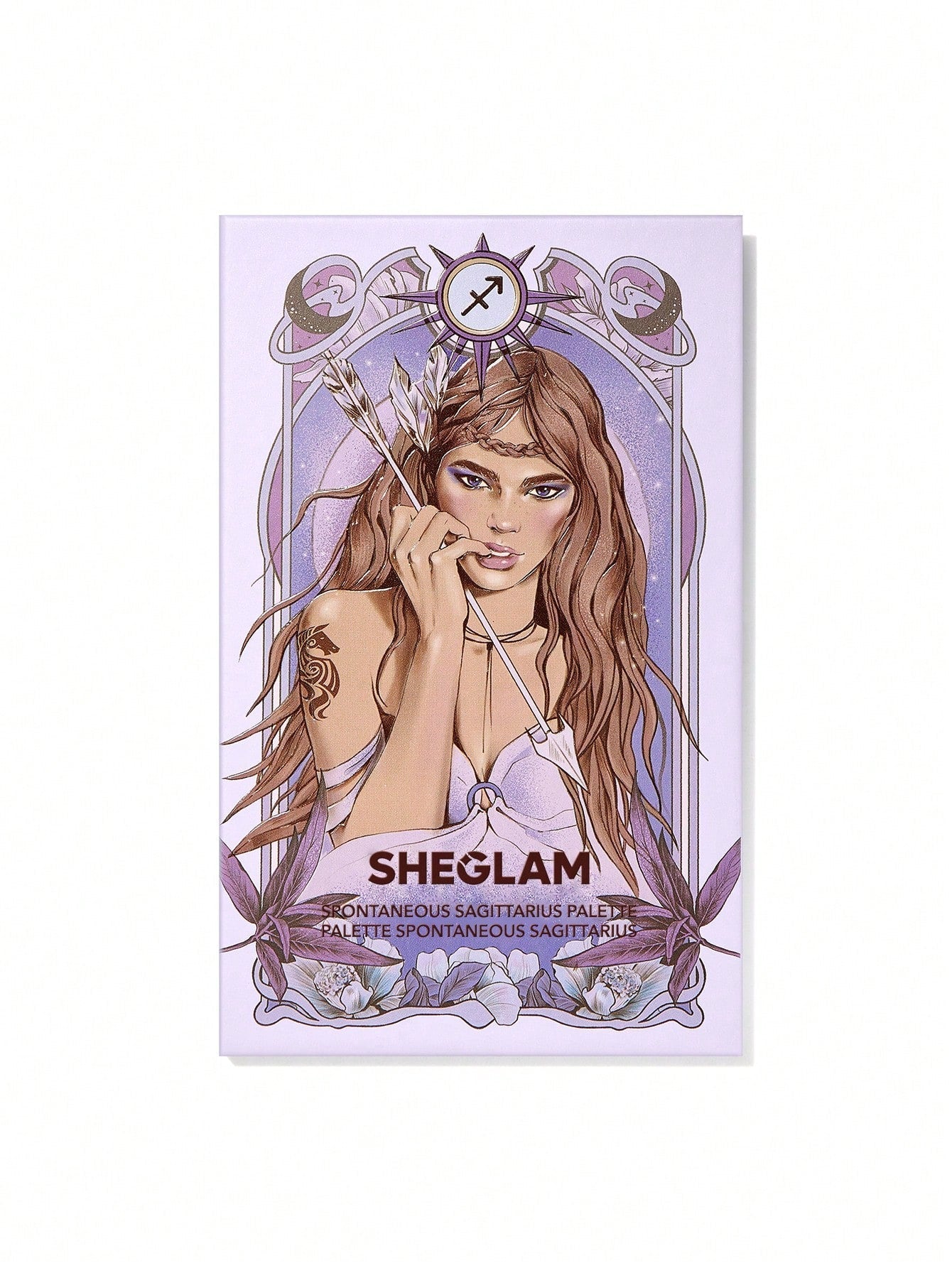 SHEGLAM Spontaneous Sagittarius Palette 8-Clolor Shimmer Metallic Matte Eyeshadow Palette Silver Bold Radiant Purple High Pigment Long Wear Blendable Pro Eyeshadow Black Friday Winter Pink Purple Eyeshadow