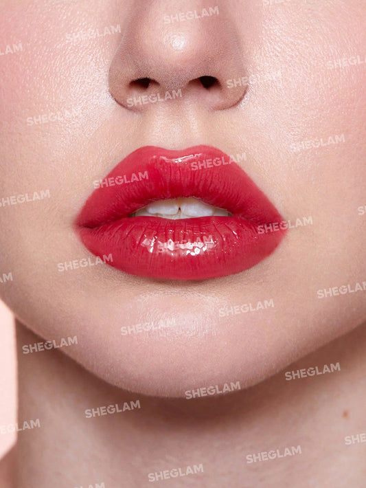SHEGLAM Pout Pillow Cushion Lip Gloss-Beauty Sleep Moisturizing Liquid Lipstick High Shine Finish Sponge Tip Applicator Moisturizing Non-Sticky Lip Glaze Party Lip Gloss