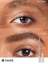 SHEGLAM Brows on Demand 2-In-1 Brow Pencil - Taupe Waterproof Liquid Eyebrow Pen Sweat-Proof Anti-Oil Natural Brow Filling Outlining Eyebrow Cream Gel Makeup Black Friday Eyebrow