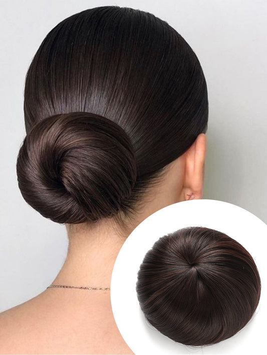 Foreign Trade Chemical Fiber High Temperature Silk Elastic Rope Fake Hair Bag Ancient Style Ball Hair Wig Hair Accessories Korean Straight Hair Bag