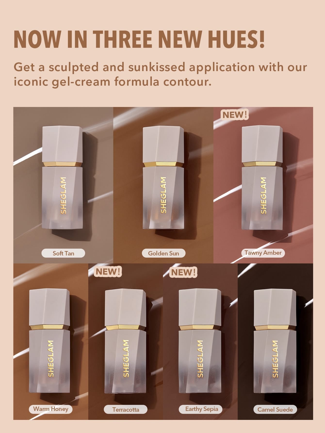 SHEGLAM Sun Sculpt Liquid Contour-Golden Sun Gel Cream Contour Non-Greasy Long Lasting Highly Pigmented Natural Contour Contouring Weightless Bronzer Black Friday Winter Brown Contour & Bronzer