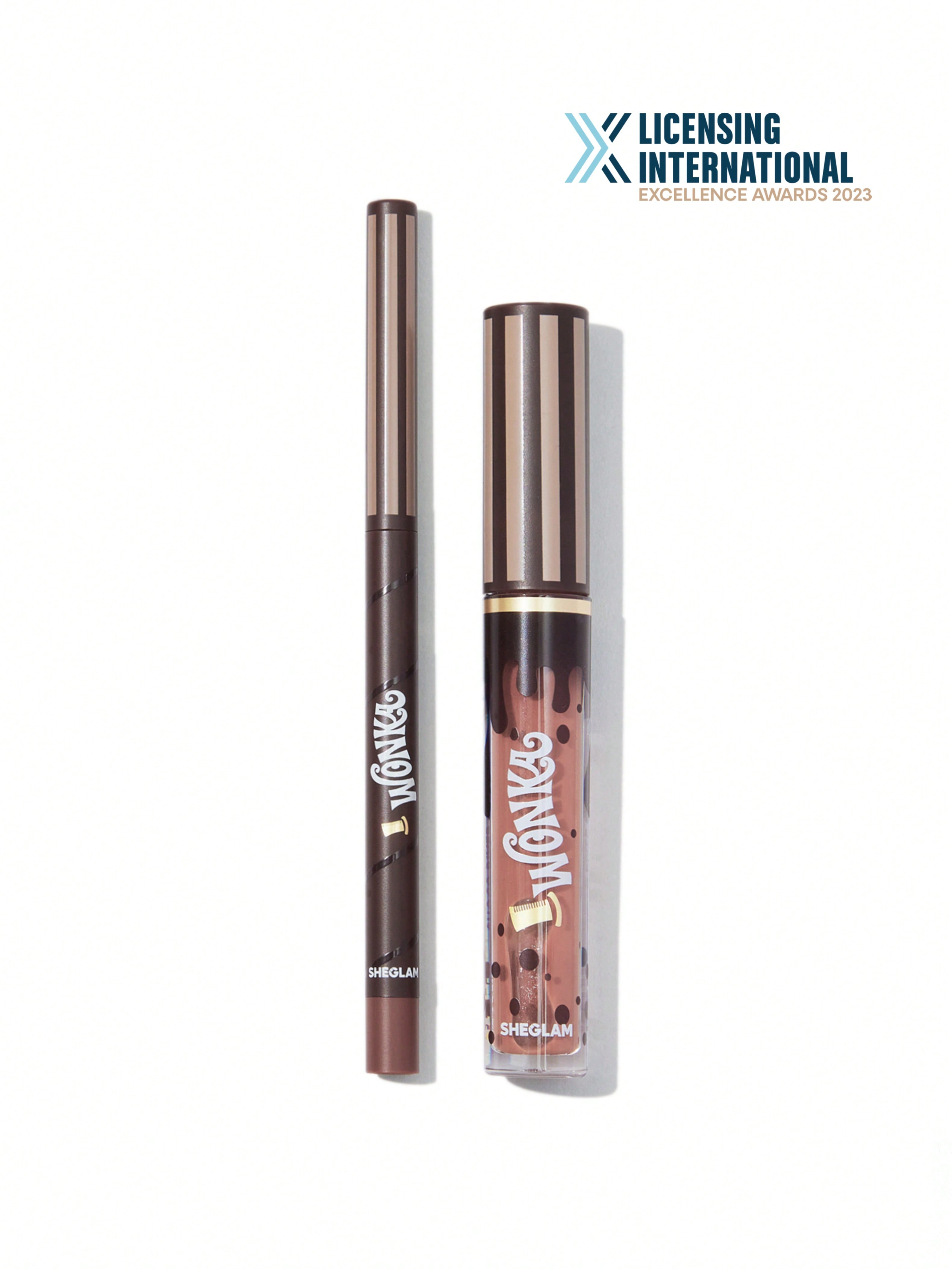 SHEGLAM | Willy Wonka Cocoa Kiss Lip Duo-Brownie Bite Black Friday Sale Gift Brown Liquid Lipstick