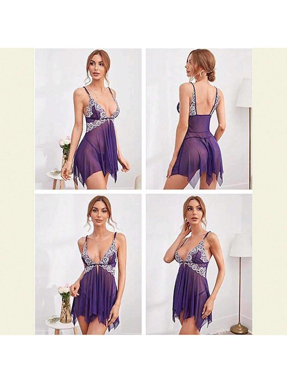 SHEIN فستان نوم شفاف