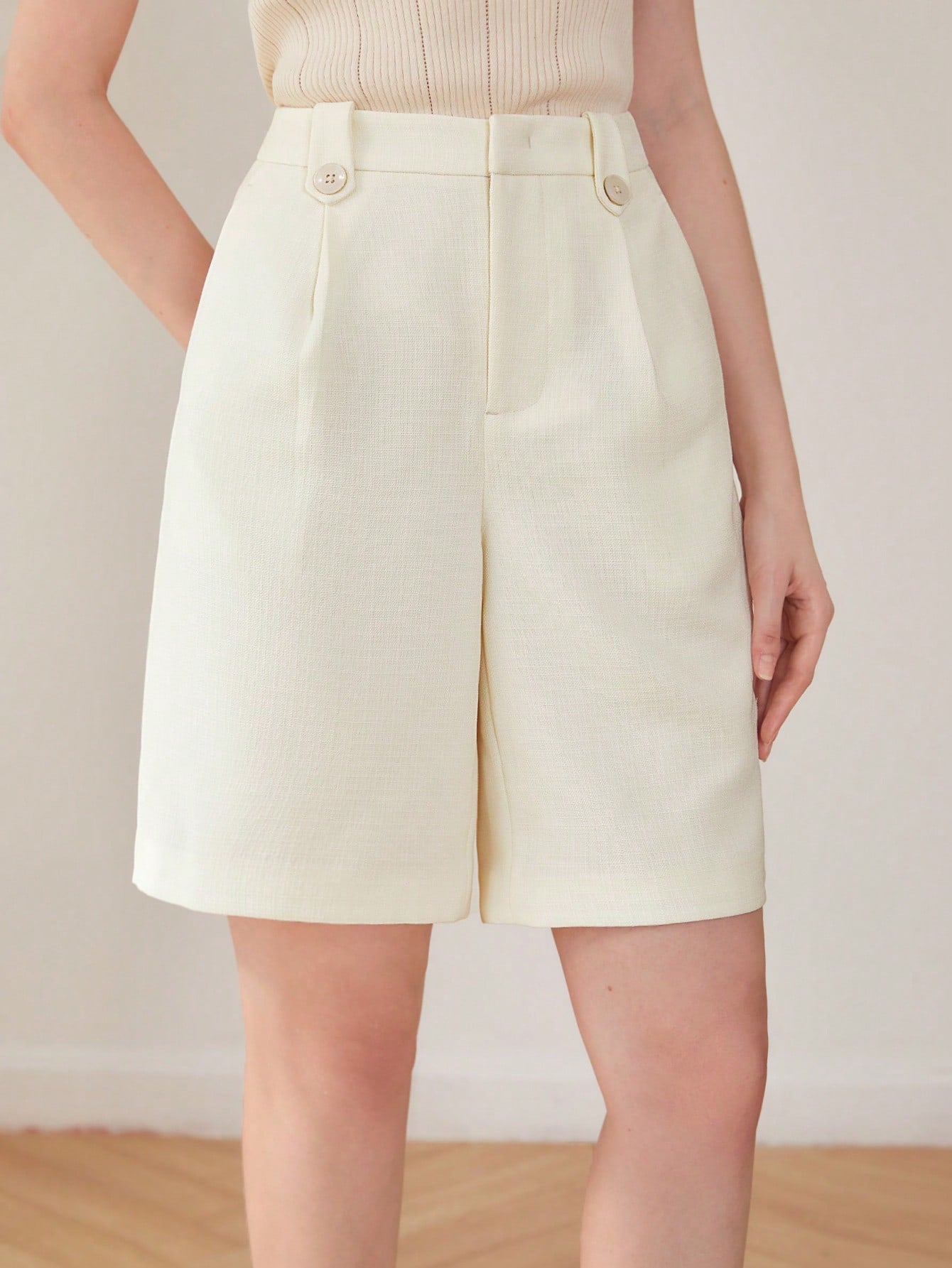 MOTF PREMIUM DRESSY BERMUDA SHORTS