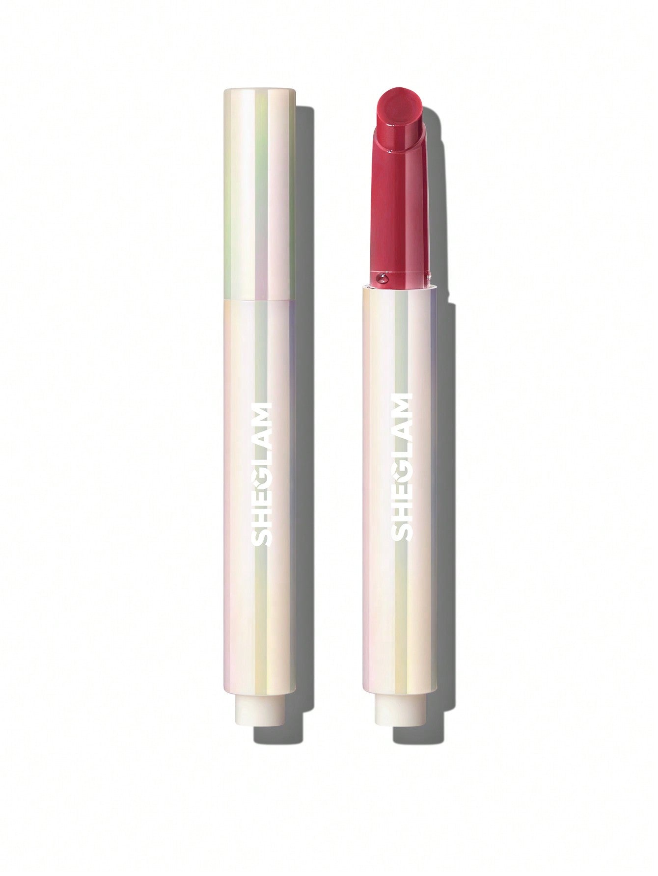 SHEGLAM Pout-Perfect Shine Lip Plumper-Hot Stuff Moisturizing Plumping Solid Lip Gloss Non-Stick Nourishing Lip Plumping Serum Coconut Oil Lipstick Lip Cosmetics Summer Vibe Lip Plumper