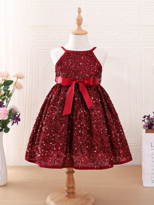 Young Girl Sequin Cami Dress