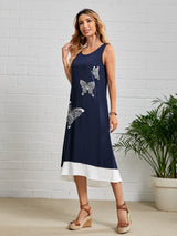 EMERY ROSE Butterfly Print Tank Dress