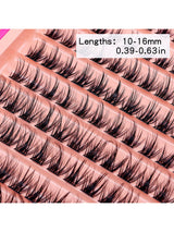 Azenlolash Clusters 120Pcs Individual Cluster Lashes DIY Lash Extension 10-16Mm Eyelash Clusters Volume Wispy Lashes Super Thin Band Reusable Soft & Comfortable C Curly