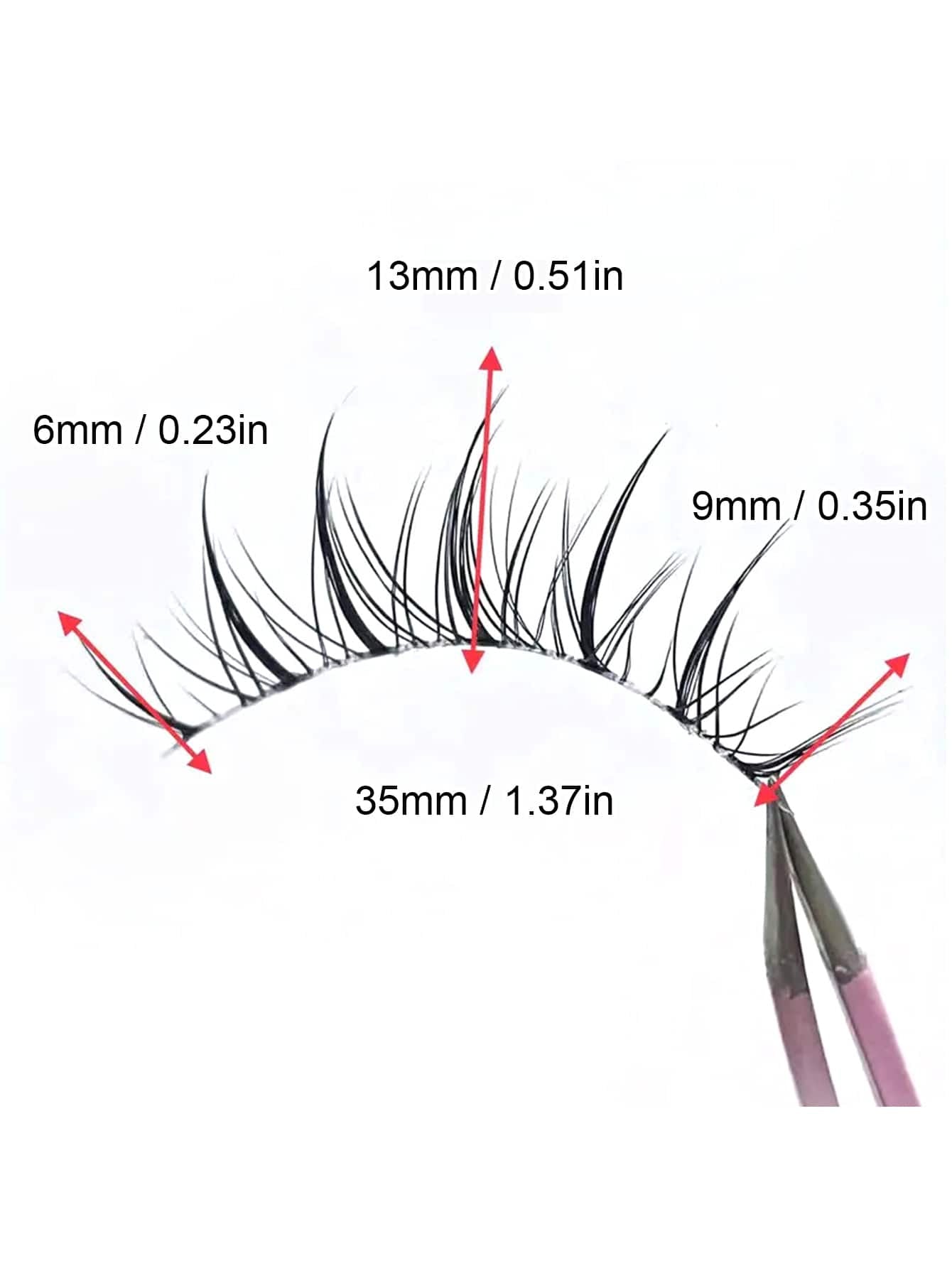 5 Pairs Manga False Eyelashes Transparent Stem Cross False Eyelashes Lashes Extensions Manga Anime Makeup Beauty Cosmetic