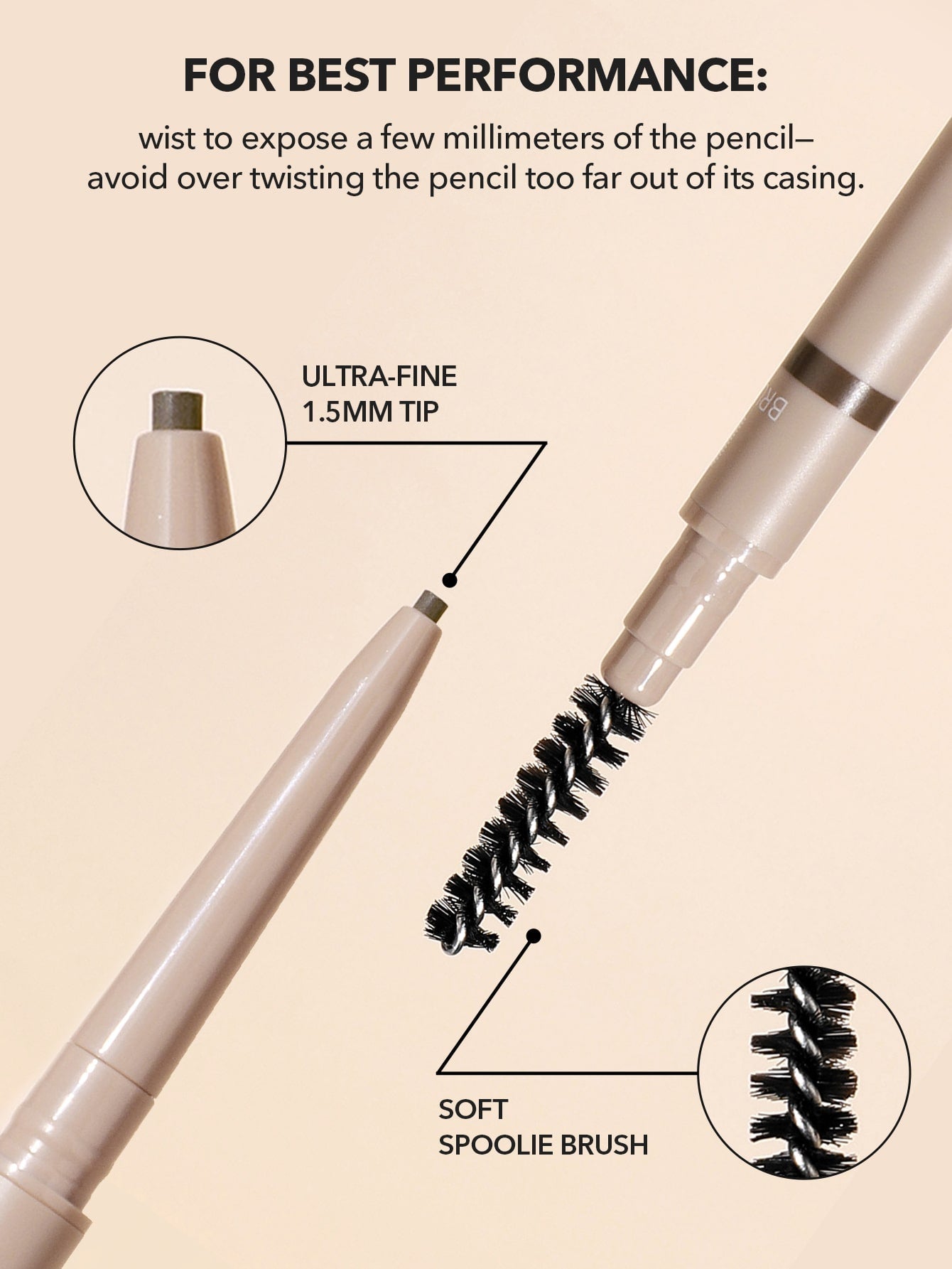 SHEGLAM Insta-Fill Brow Pencil-Ash Brown Long Lasting Auto Eyebrow Pen Sweat-Proof Anti-Oil Non-Sticky Ultra-Slim Eyebrow Makeup Black Friday Eyebrow