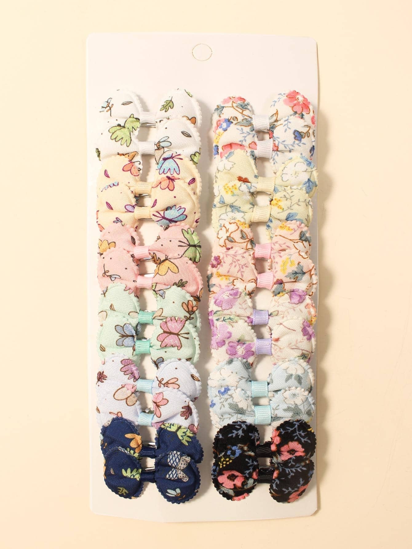 24Pcs Girls Bow Decor Cute Hair Clip for Hair Decoration