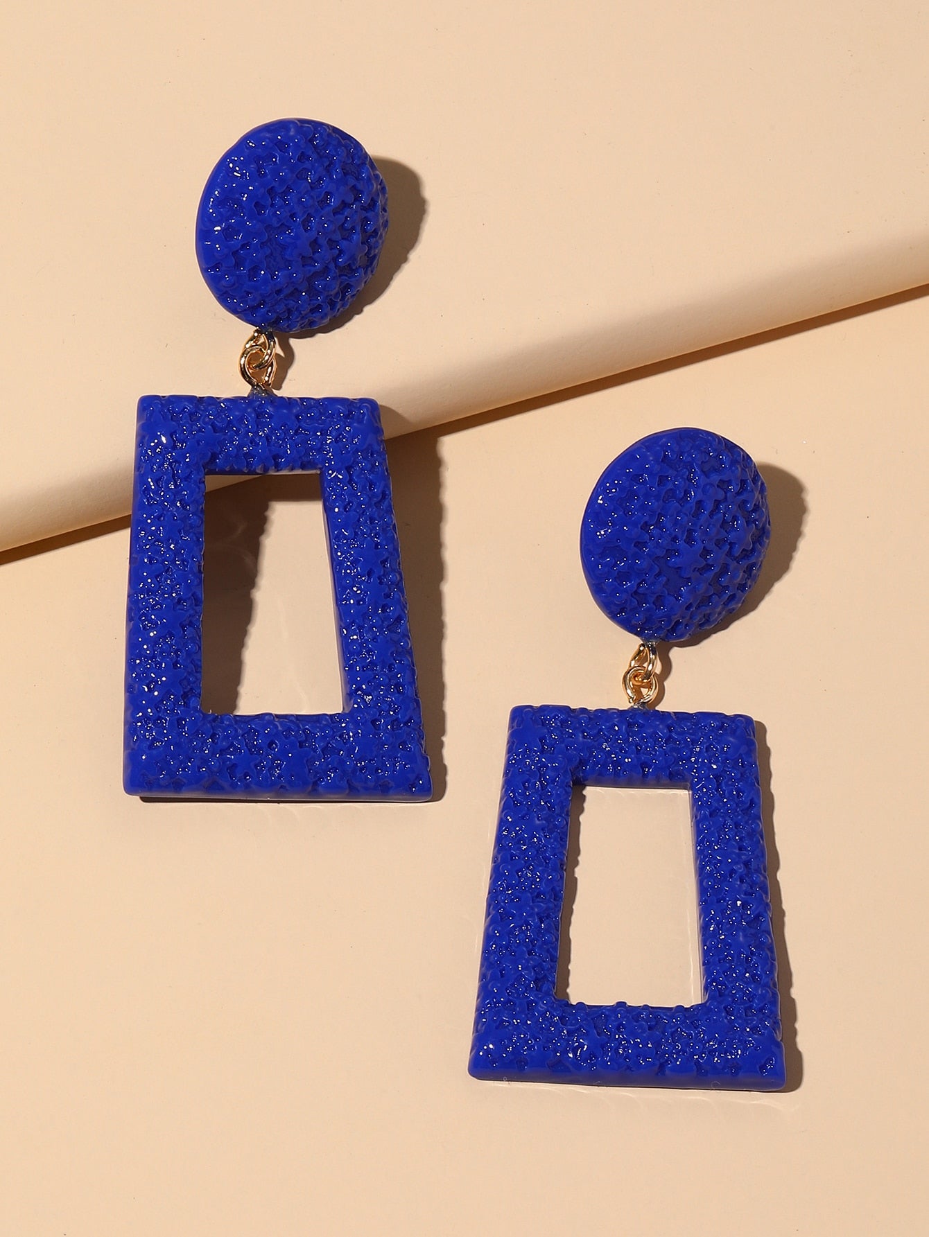 Geometric Decor Drop Earrings