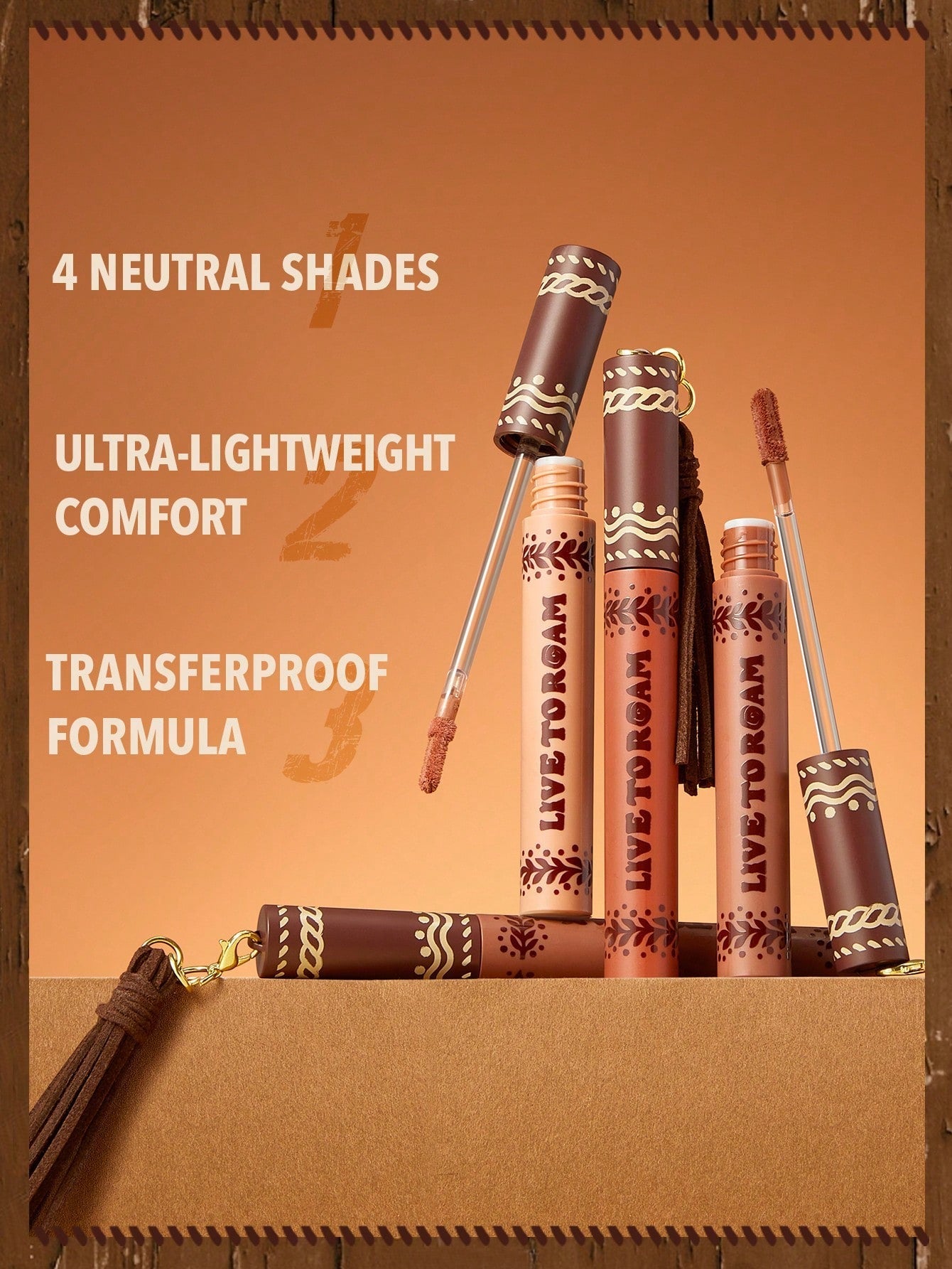 SHEGLAM Live to Roam Epic Adventure Liquid Lipstick-Earthbound Matte Transfer-Proof Lipstick 4 Neutral Shades Non-Sticky Liquid Lipstick Lip Makeup Black Friday Gift Liquid Lipstick
