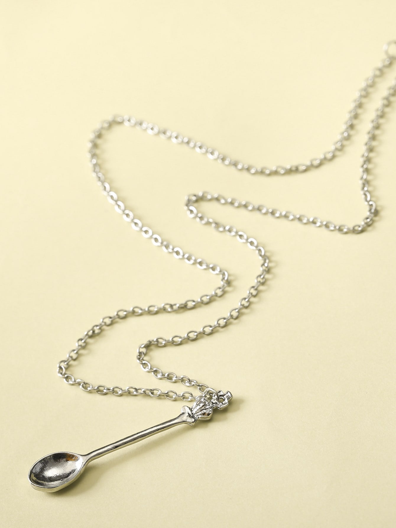 1Pc Crown & Spoon Charm Y Lariat Necklace