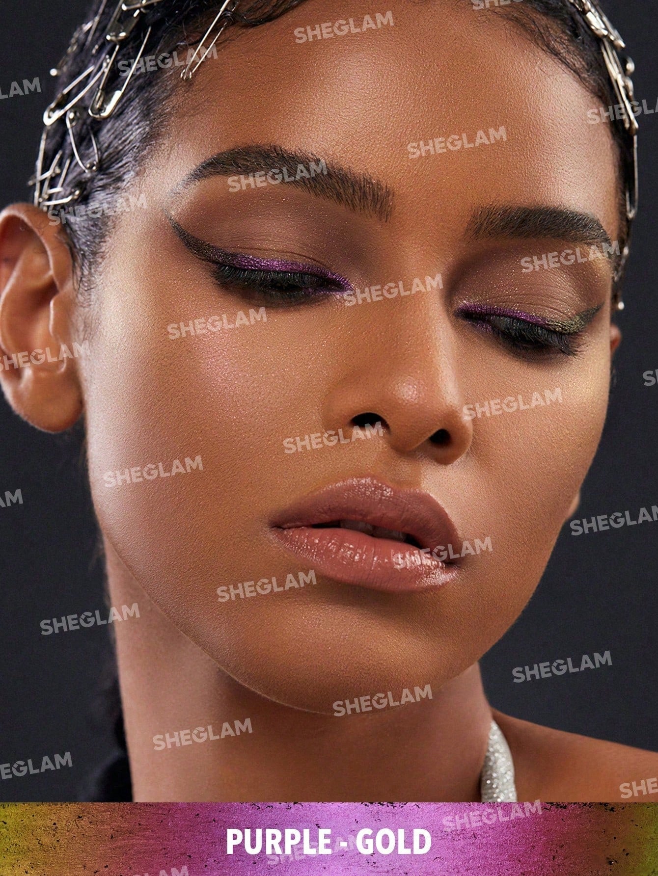 SHEGLAM Chroma Zone Multichrome Gel Liner-Vertigo Waterproof Shimmer Eyeliner Pencil Sweat-Proof Highly Pigmented Purple Blue Cream Eyeliner Black Friday Winter Trending Y2K Eyeliner