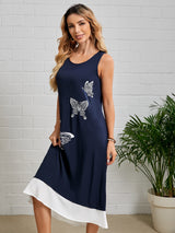 EMERY ROSE Butterfly Print Tank Dress