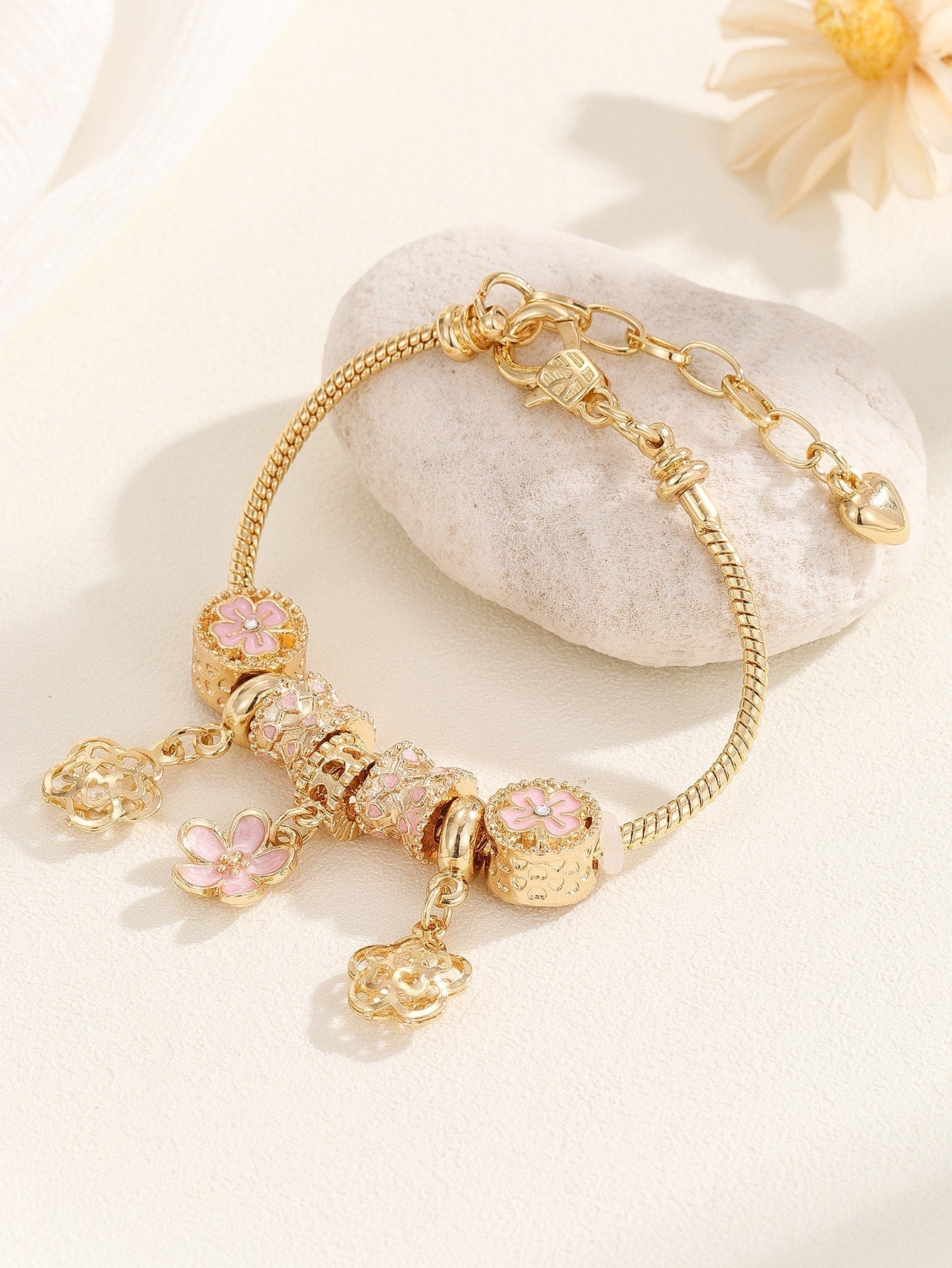 Flower Charm Bracelet