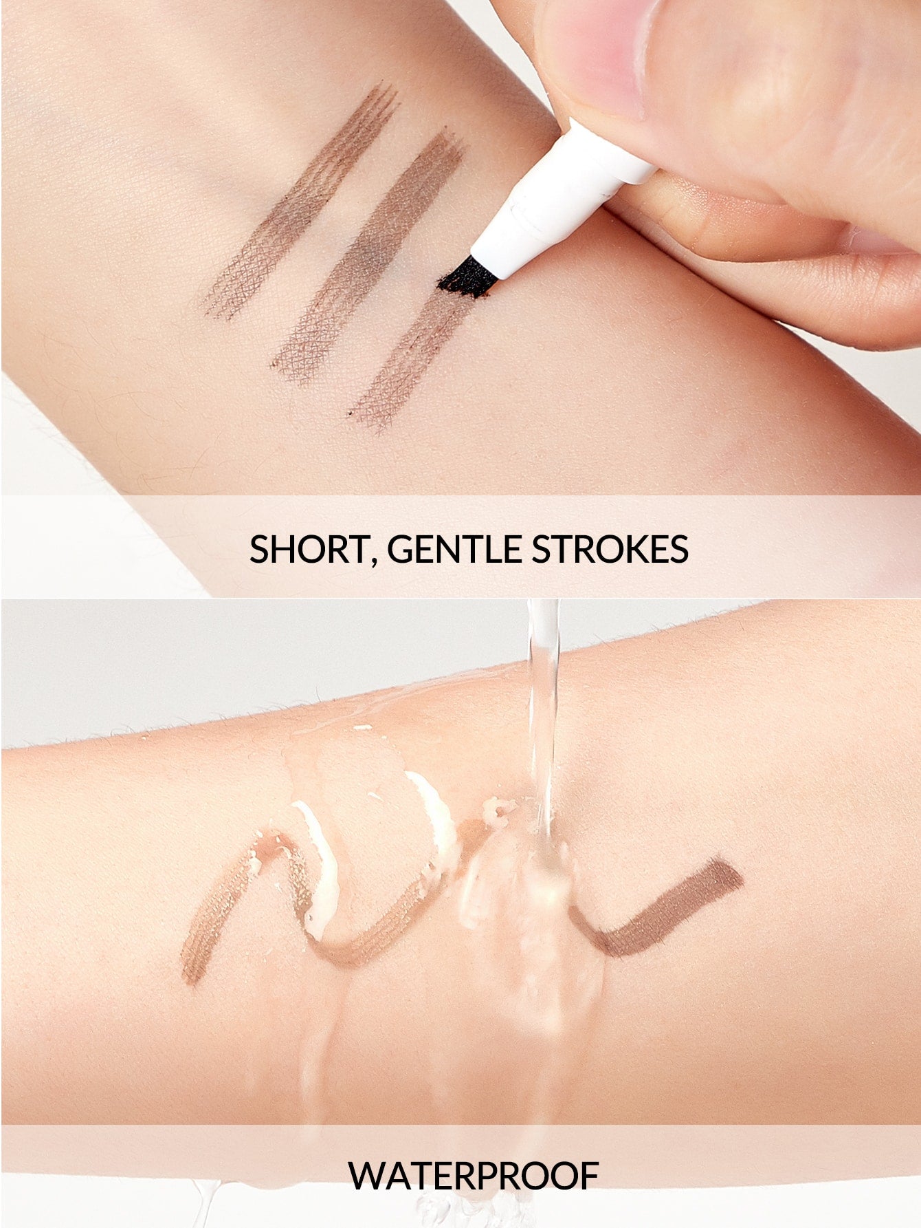 SHEGLAM Feather Better Liquid Eyebrow Pencil-Dark Brown Long Lasting Eyebrow Pen Smudge-Proof Water-Proof Natural Fuller Brows Eyebrow Makeup Black Friday Winter Gifts Eyebrow