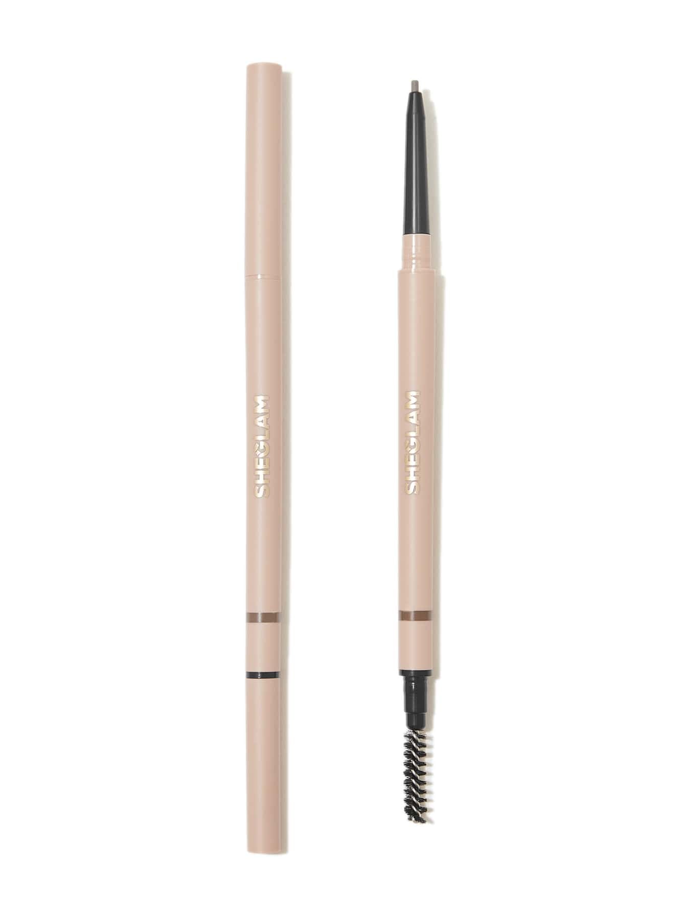 SHEGLAM Insta-Fill Brow Pencil-Dark Brown Long Lasting Auto Eyebrow Pen Sweat-Proof Anti-Oil Non-Sticky Ultra-Slim Eyebrow Makeup Black Friday Eyebrow