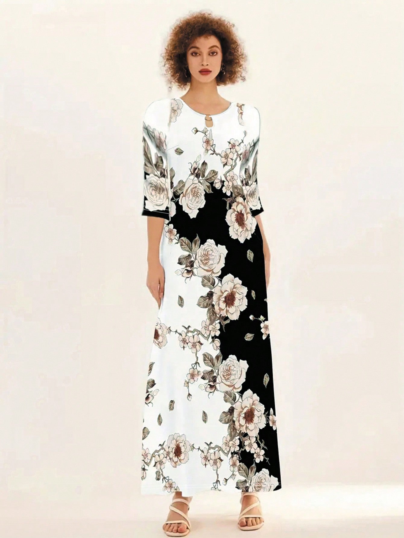 Floral Print Hidden Pocket Dress