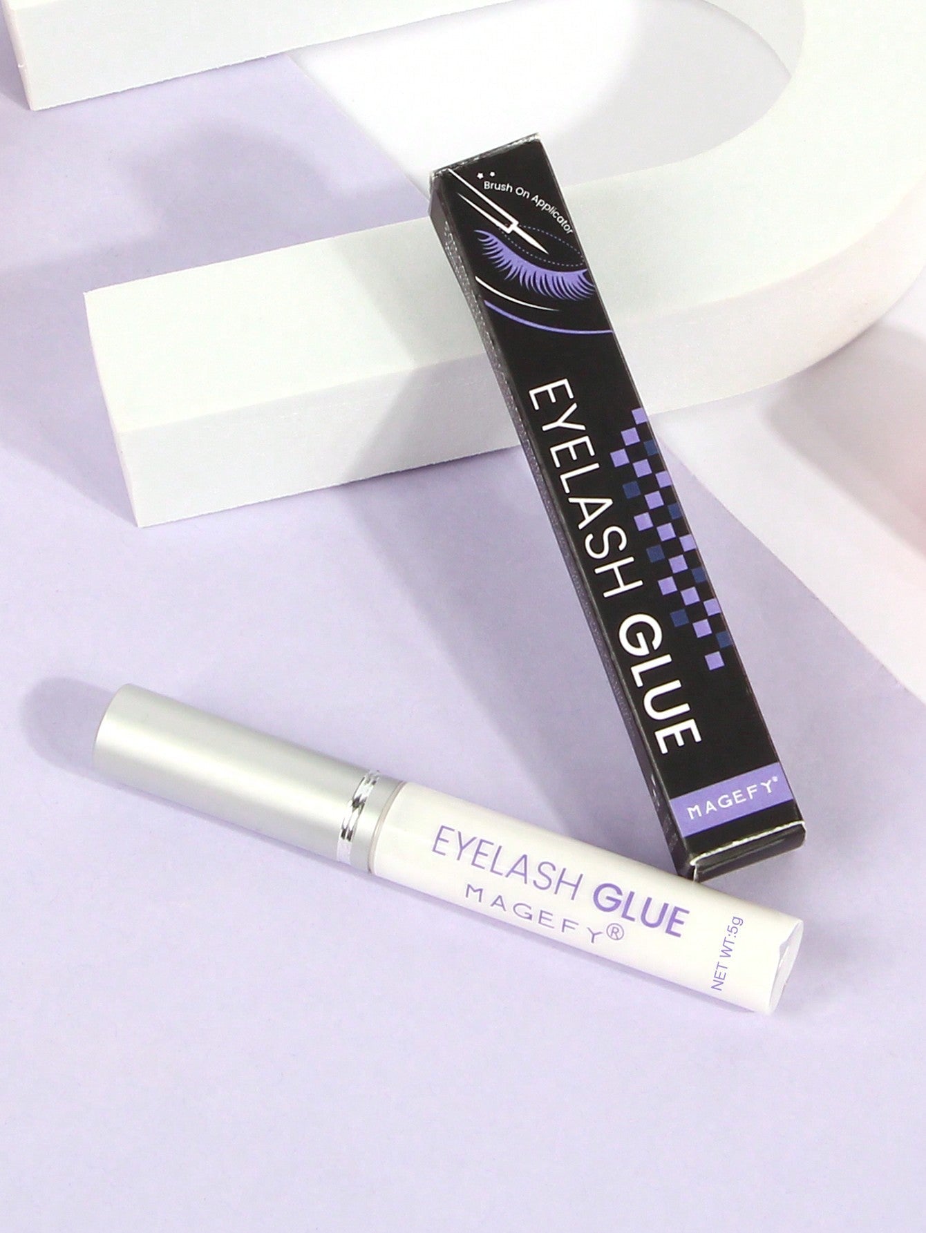 MAGEFY 1Pc Eyelash Glue,Naturally Invisible after Drying,Stick Firmly for Everyday Use for Eyelashes, Travel Essentials