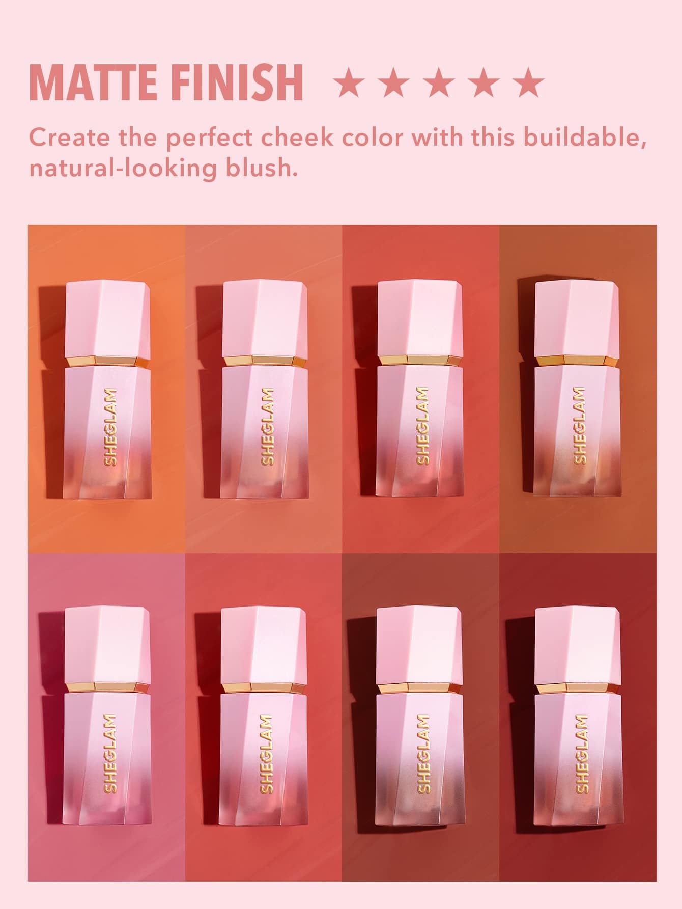 SHEGLAM Color Bloom Liquid Blush Matte Finish-Love Cake Gel Cream Blush Long Lasting Non-Fading Highly Pigmented Lightweight Long Wear Smooth Blusher Black Friday Winter Pink Brown Gifts Blush