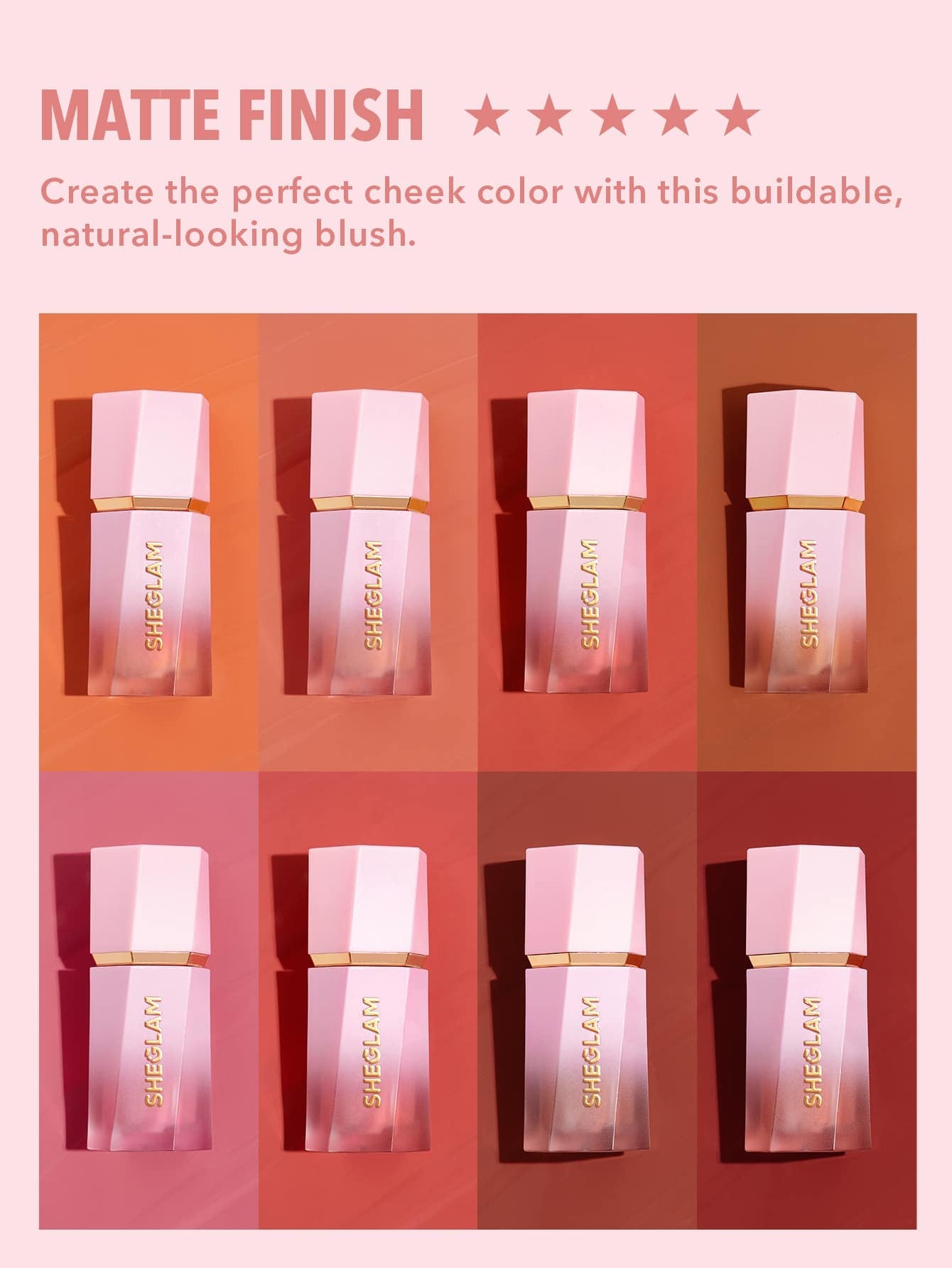 SHEGLAM Color Bloom Liquid Blush Matte Finish-Love Cake Gel Cream Blush Long Lasting Non-Fading Highly Pigmented Lightweight Long Wear Smooth Blusher Black Friday Winter Pink Brown Gifts Blush