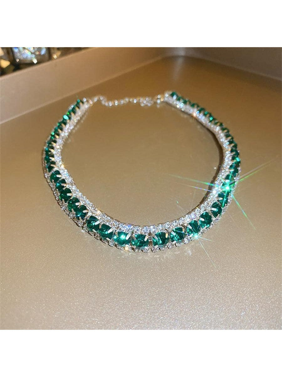 3Pcs/Set Rhinestone Decor Jewelry Set