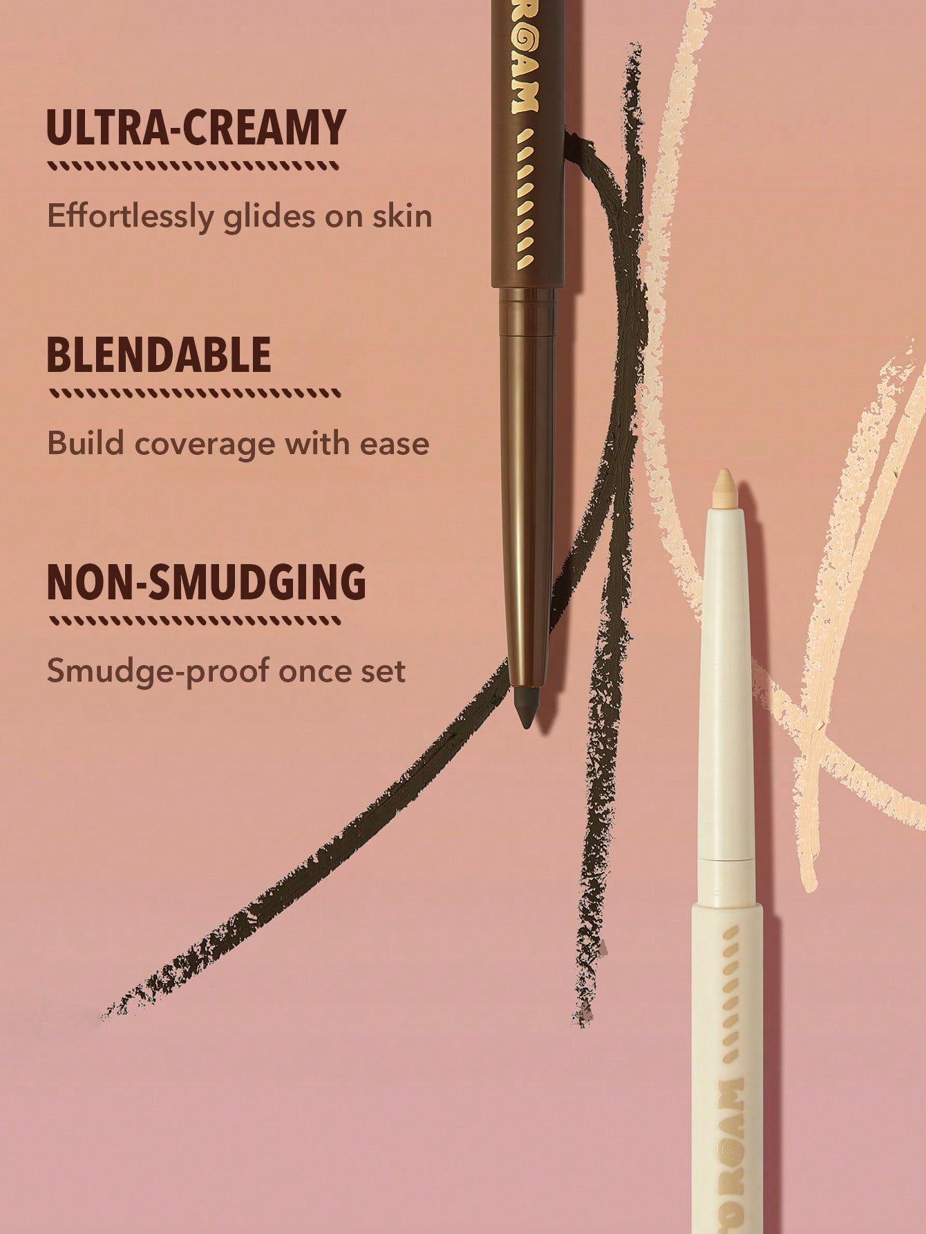 SHEGLAM Live to Roam Get Going Cream Eyeliner-On Foot 6 Colors Waterproof Long-Lasting Smoky Eyes Matte Eyeliner Pencil Extra-Fine No Smudge Ultra Pigmented Eyeliner Blendable Smooth Cat Eye Eye Make up Black Friday Winter Brown Eyeliner
