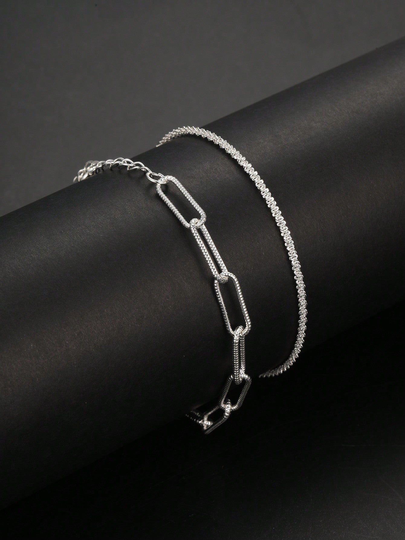 2Pcs/Set Minimalist Chain Bracelet