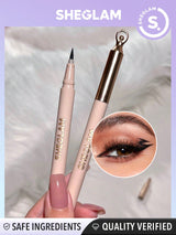 SHEGLAM so Rich Waterproof Liquid Eyeliner Highly Pigmented Black Matte Eyeliner Pencil Quick Drying Ultra-Fine Waterproof and Sweat-Proof Fine Brush Head Eyeliner Smooth Easy to Wear Eye Make up Black Friday Black Gift Eyeliner