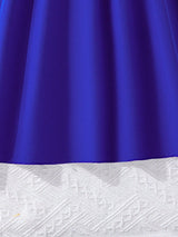 SHEIN Kids EVRYDAY Tween Girl Ruffle Trim Belted Dress