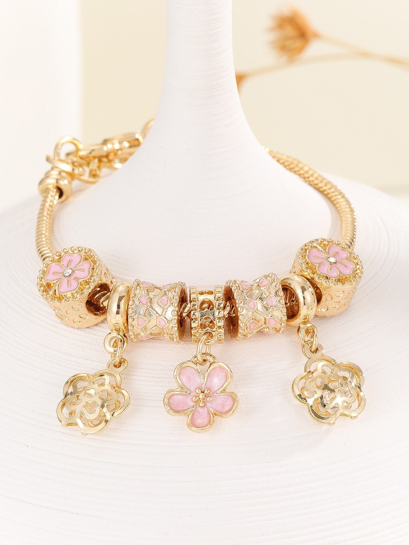 Flower Charm Bracelet