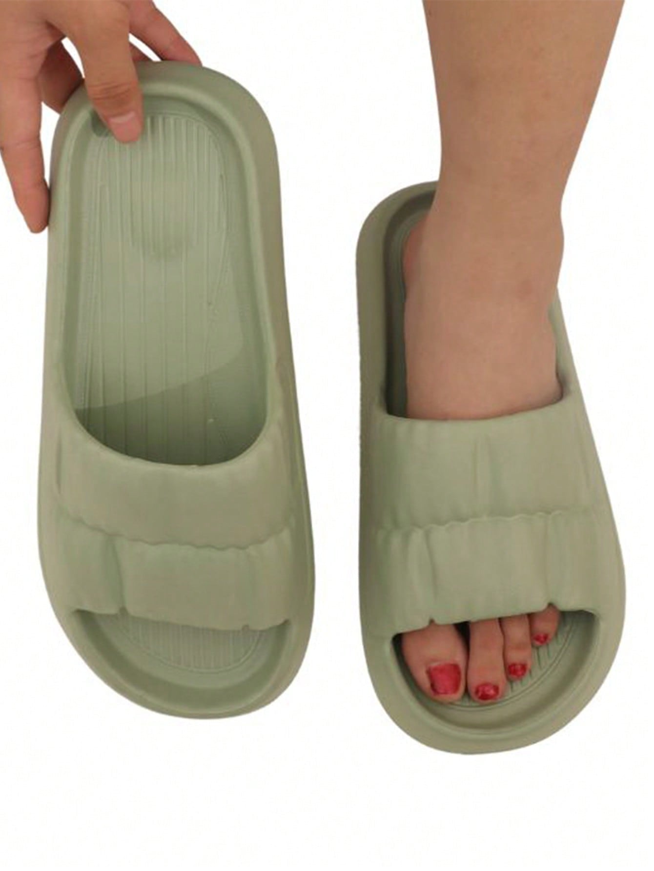 Thickened Eva Slippers for Women, Soft, Lightweight, Cartoon Couple Cute Indoor Slippers, Summer