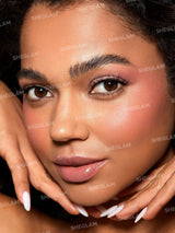 SHEGLAM Cheeky Color Jam-Rose Meadow 6 Shades Multi-Use Cream Blush Lip Cream Matte Highly Pigmented Natural Blush Powder Face Makeup Black Friday Sale Red Blush